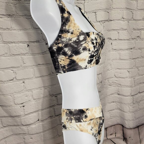 Bar III Women's Wet'N Wild Square-Neck Bikini Top and V-Cut High Waist Bottom - Picture 4 of 7